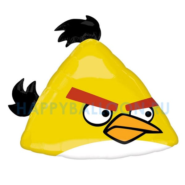 Фольгированный шар Angry Birds желтый Чак