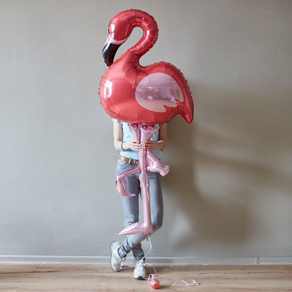 Ходячий шар Фламинго - высота 200 см