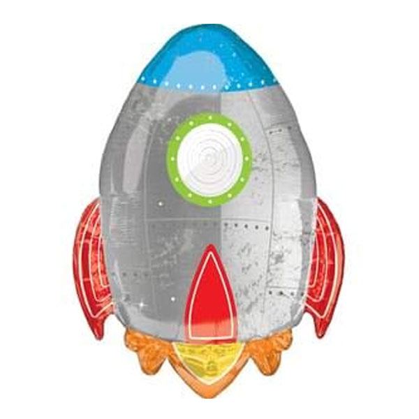 Космос - Фольгированный шар серая ракета
