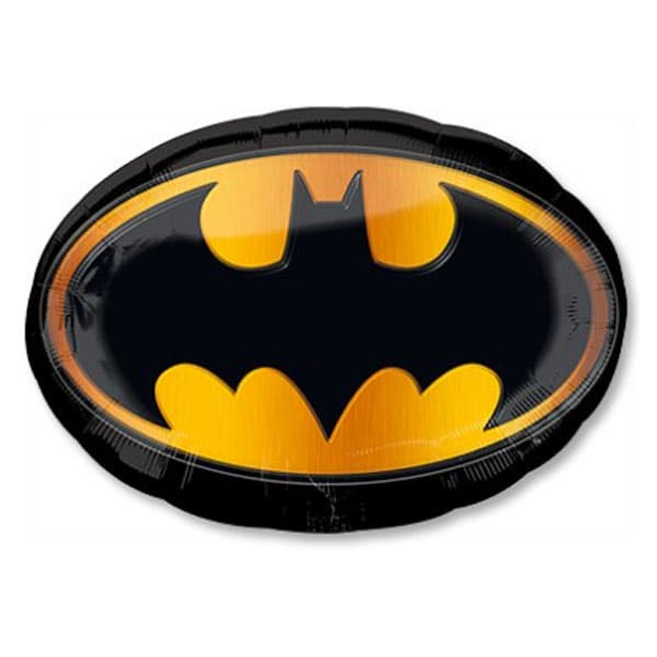 Фольгированный шар Бэтмен нагрудный знак - 89х66 см
