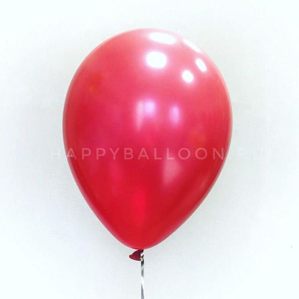 Воздушные шары красные металлик 30 см