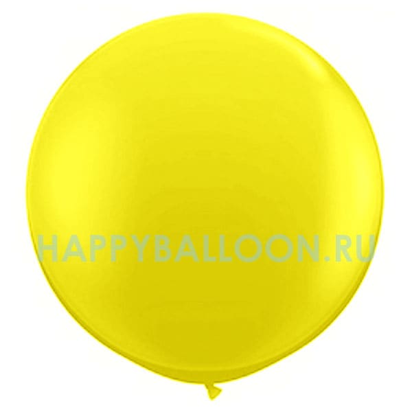 Большой воздушный шар желтого цвета 60 см
