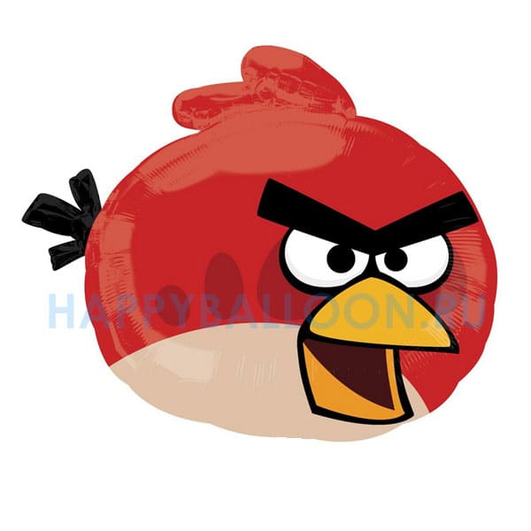 Фольгированный шар Angry Birds красный Ред