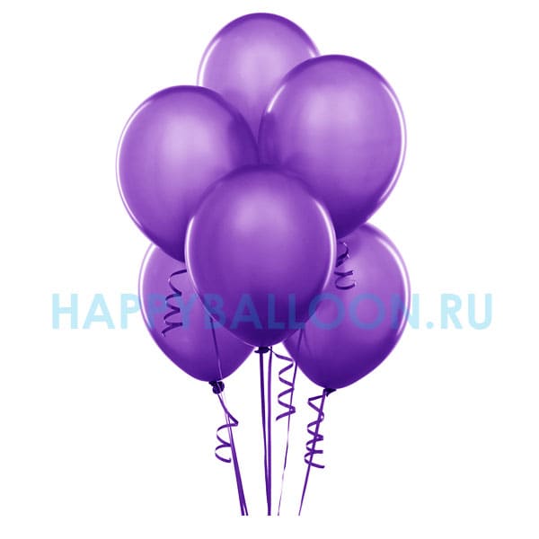 Воздушные шары фиолетовые металлик 30 см (Sempertex)