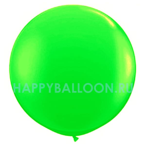 Большой воздушный шар зеленого цвета 60 см