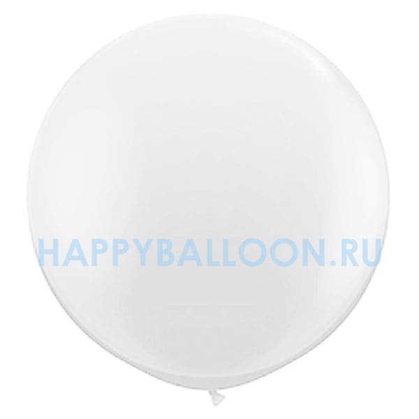 Большой воздушный шар белого цвета 60 см