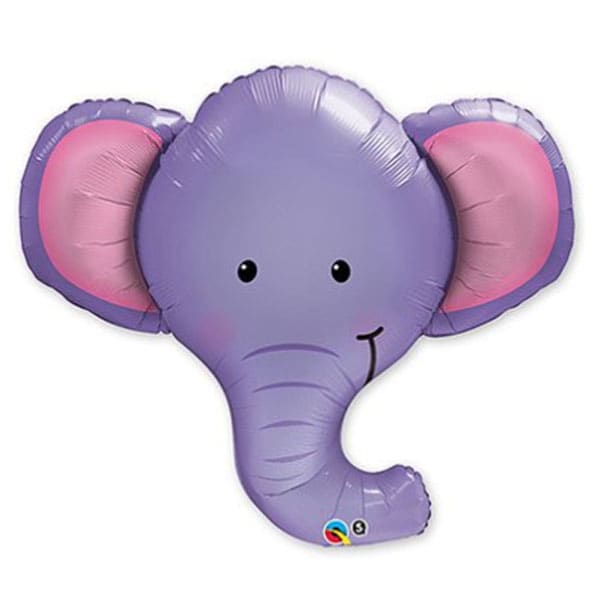 Фольгированный шар Животные Голова Слоненка - 99 см