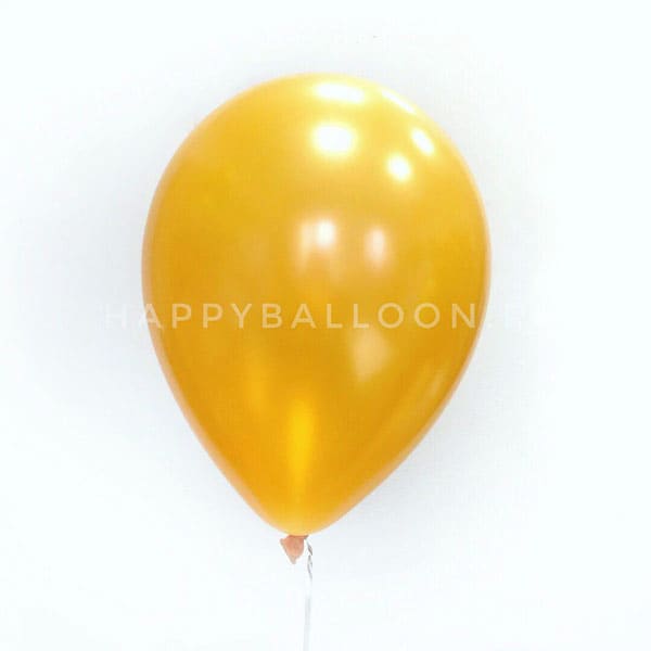 Воздушные шары оранжевые металлик 30 см