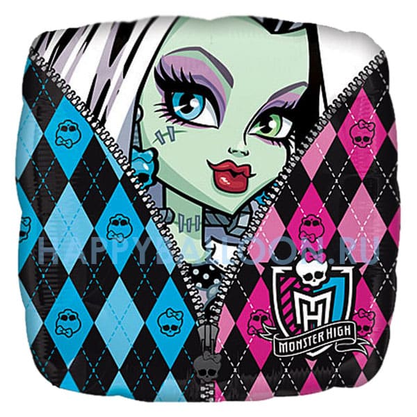 Фольгированный шар квадрат Monster High