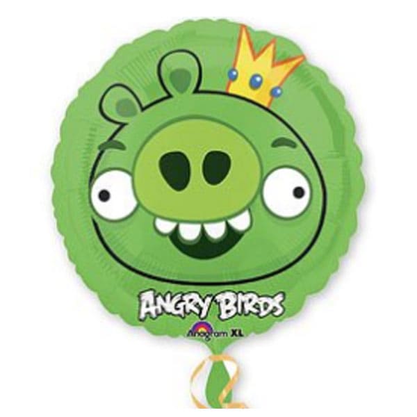 Фольгированный круг Angry Birds Король Свиней - 46 см