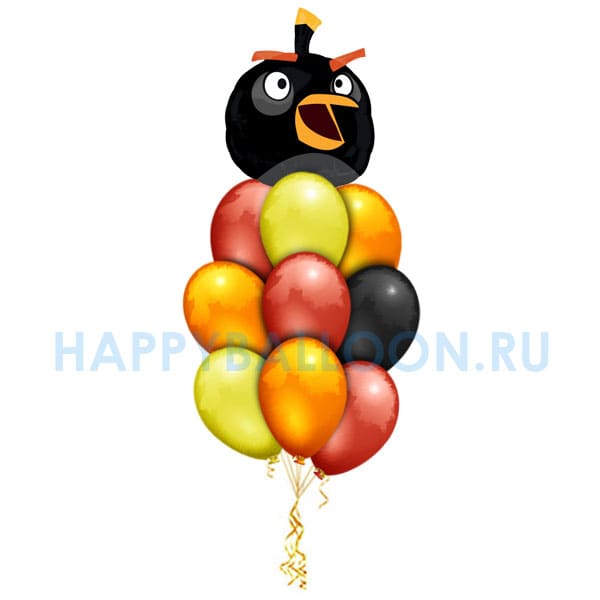 Сет шаров Черный Боб из Angry Birds